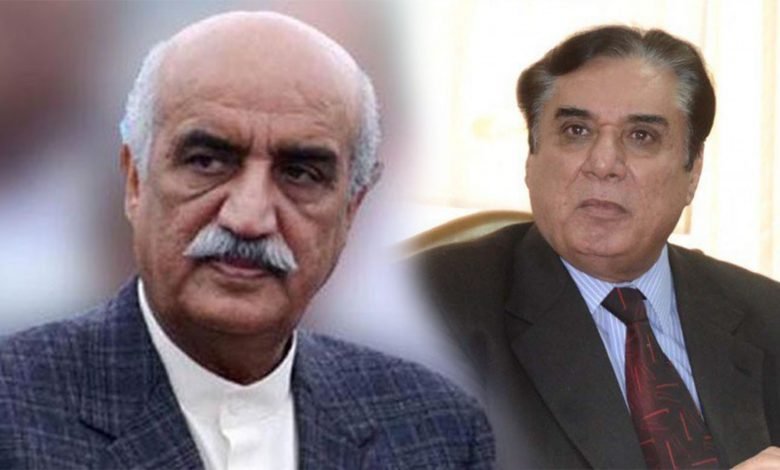 خورشید شاہ اپنے ہی تجویز کردہ نیب چیئر مین کی حراست میں 1 khu 1