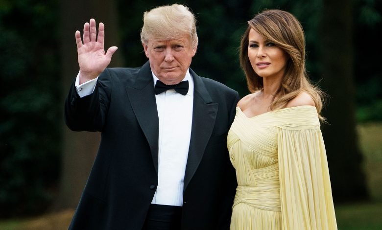 melania trump yellow gown 1531469362