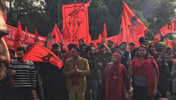 طلباء یکجہتی مارچ، لاہور کی مال روڈ پر بھی لال لال لہرا اٹھا 1 209211 1263996 updates