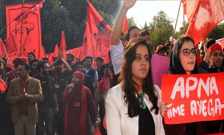 طلبہ یکجہتی مارچ میں ’لال رنگ‘ کیوں نمایاں رہا؟ 1 stu