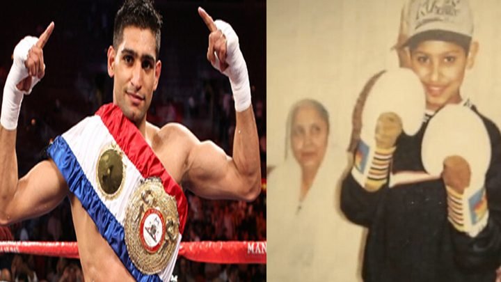 باکسر عام خان کی 25سال پرانی تصویر وائرل 1 amir khan boxer