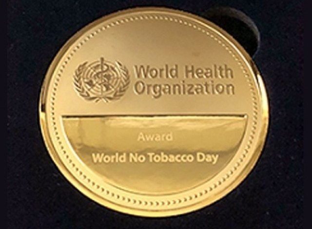 پاکستان نے ''ورلڈ نو ٹوبیکو ڈے 2021 ایوارڈ''جیت لیا 1 Pakistan wins "World No Tobacco Day 2021 Award"