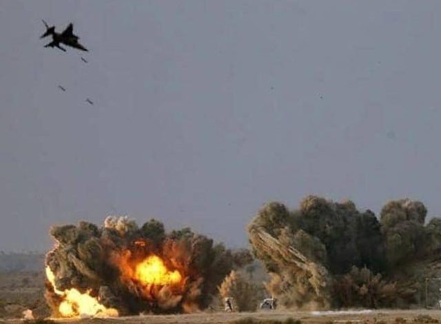 Aerial bombardment of a crowded market in Ethiopia