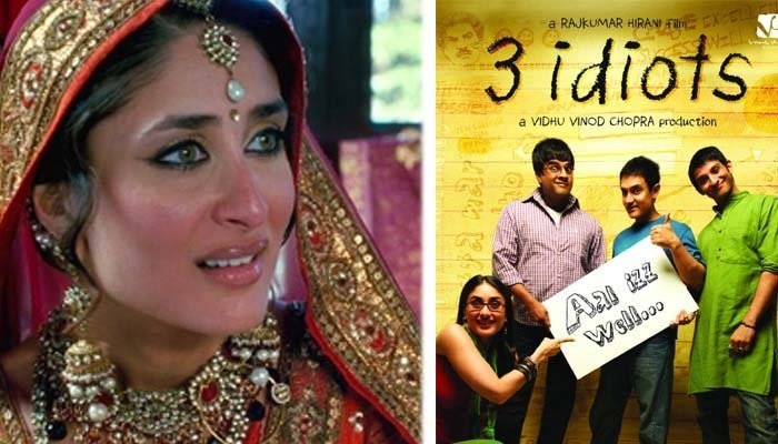 Which famous actress was auditioned before Kareena in 'Three Edits'?