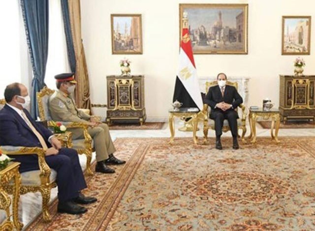 جنرل ندیم رضا کی مصری صدر سے ملاقات 1 General Nadeem Raza meets with Egyptian President