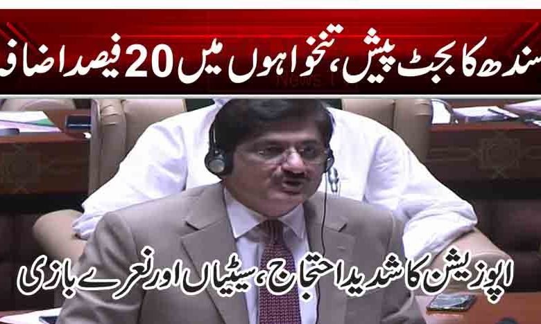 سندھ کا بجٹ پیش، تنخواہ میں 20 فیصد اضافہ 1 tr 4