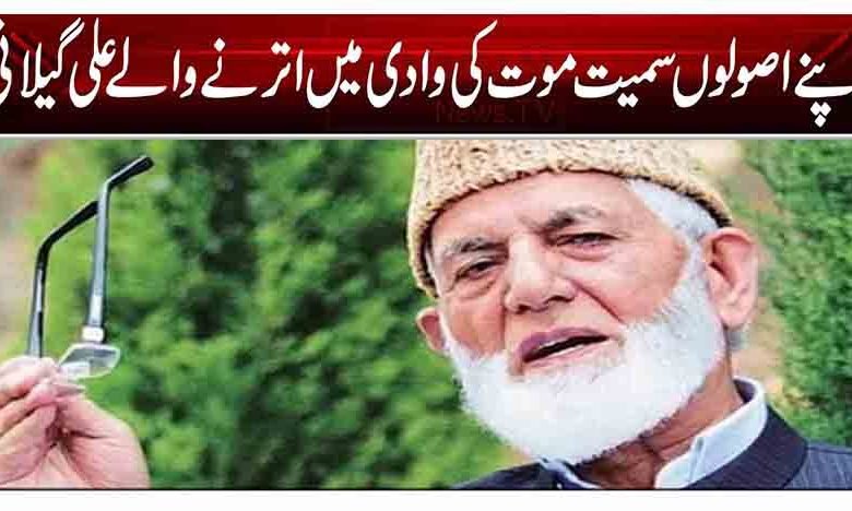 اپنے اصولوں سمیت موت کی وادی میں اترنے والے علی گیلانی 1 1 14