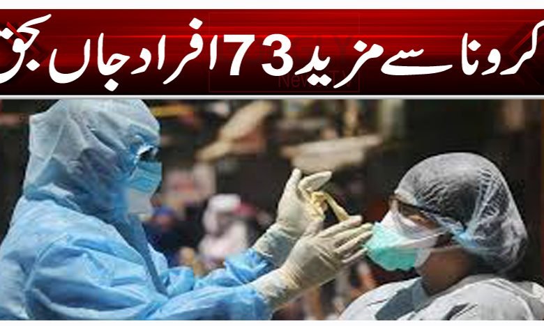 کرونا سے مزید 73 افراد جاں بحق 1 Corona Thumb