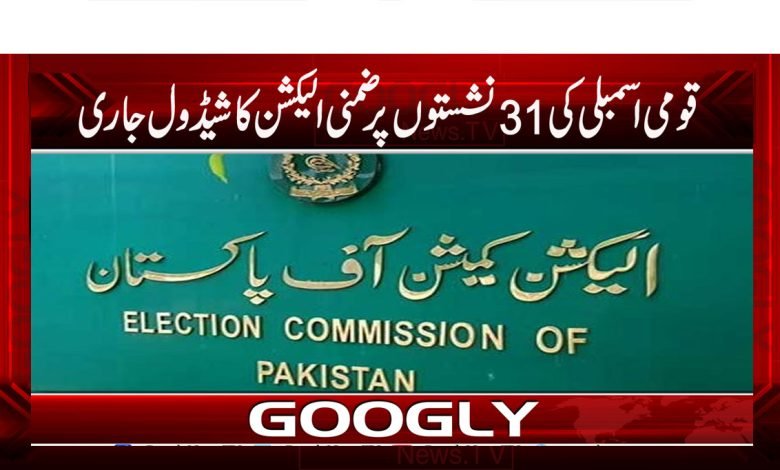 قومی اسمبلی کی 31نشستوں پر ضمنی الیکشن کا شیڈول جاری 1 ecp 10