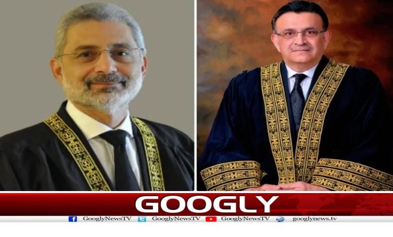 چیف جسٹس عمر بندیال اور جسٹس فائز کی ملاقات، 1 Justice Umar Ata Bandial News in Urdu