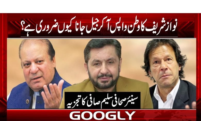 نواز شریف کا وطن واپس آ کر جیل جانا کیوں ضروری ہے ؟ 1 Saleem Safi Column in Urdu