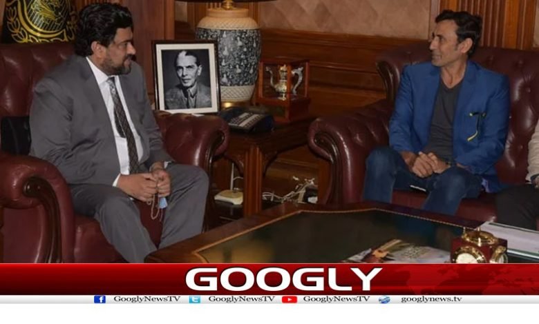گورنر سندھ سے سابق کرکٹریونس خان کی ملاقات 1 younas
