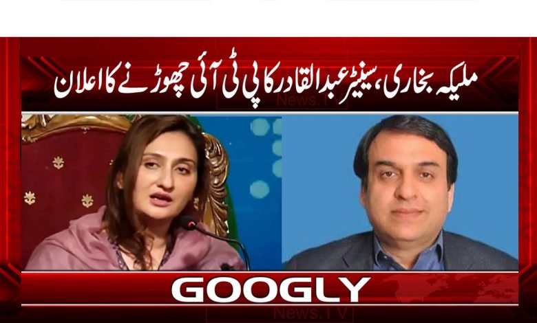 ملیکہ بخاری، سینیٹر عبدالقادر کا پی ٹی آئی چھوڑنے کا اعلان 1 Malika Bukhari Latest News in Urdu