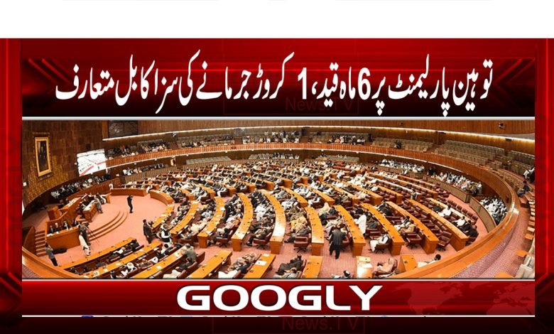 توہین پارلیمنٹ پر 6 ماہ قید، ایک کروڑ جرمانے کی سزا کا بل متعارف 1 Parliament thmb 1