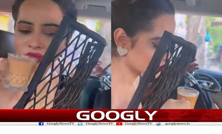 عرفی جاوید کی انوکھا لباس پہن کر چائے پینے کی ناکام کوشش 1 Showbiz Latest News in Urdu