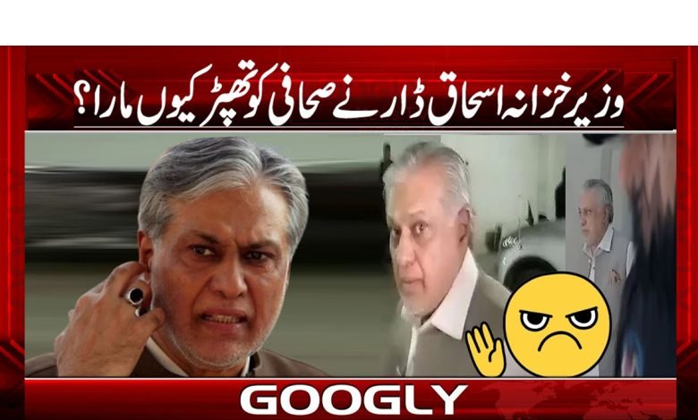 Ishaq Dar Slap the Journalist News