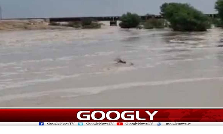 طوفانی بارشوں کے باعث دریائے لہڑی میں سیلابی صورتحال، انتظامیہ الرٹ 1 river