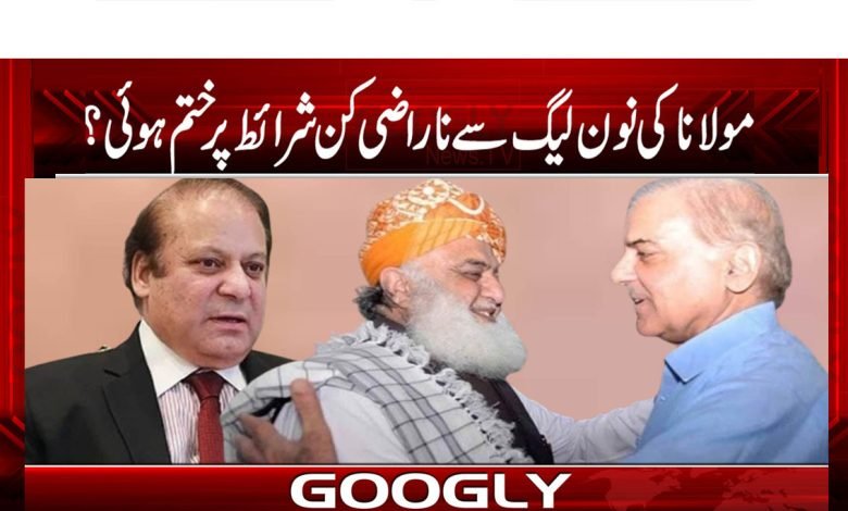 مولانا کی نون لیگ سے ناراضی کن شرائط پر ختم ہوئی؟ 1 Mulaana PMLN