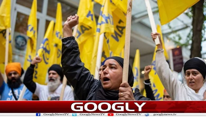 کینیڈا میں سکھ رہنما کے قتل کیخلاف احتجاجی مظاہرہ 1 sikh