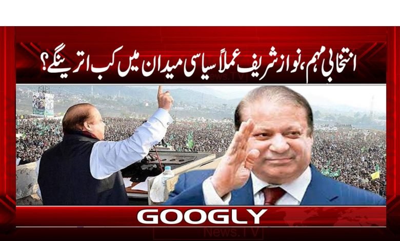 انتخابی مہم، نواز شریف عملاً سیاسی میدان میں کب اترینگے؟ 1 Election Compaign