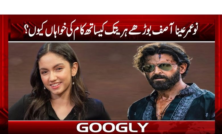 اداکارہ عینا آصف انڈین سٹار ہریتک کیساتھ کام کی خواہاں کیوں؟ 1 Aina Asif Indian Star News in Urdu