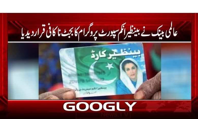 عالمی بینک نے بینظیر انکم سپورٹ پروگرام کا بجٹ ناکافی قرار دیدیا 1 World Bank Latest News in Urdu
