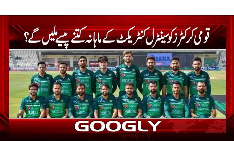 قومی کرکٹرزکو سینٹرل کنٹریکٹ کے ماہانہ کتنے پیسے ملیں گے؟ 1 National Cricketr Money CentralContract Urdu