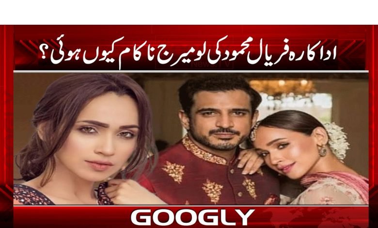 Faryal Mehmood Failed Marriage News