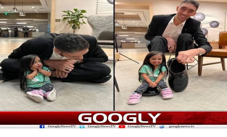 دنیا کے طویل اور پست قامت افراد میں 6 برس بعد ملاقات 1 Longgg