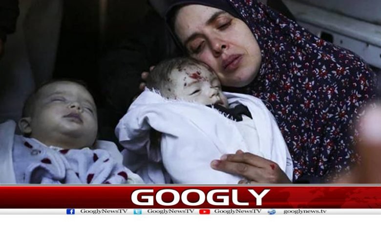 غزہ،11سال بعد پیدا ہونیوالے جڑواں بچے بمباری سے شہید 1 Twins Martyred by Bombing in Gaza News