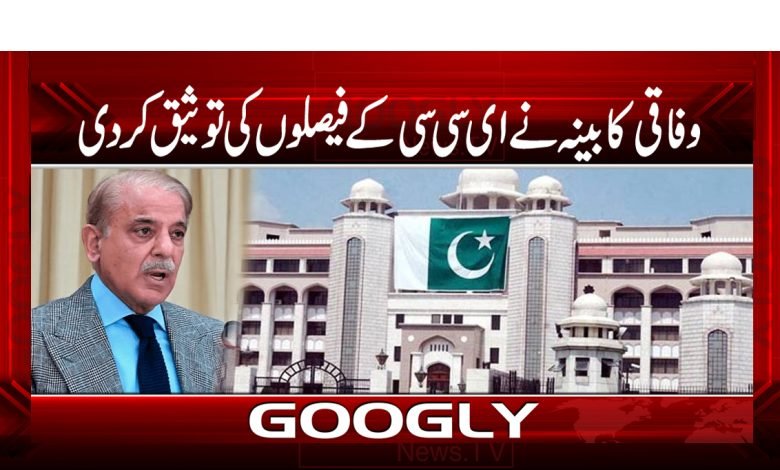 وفاقی کابینہ نے ای سی سی کے فیصلوں کی توثیق کردی 1 cabnet 1