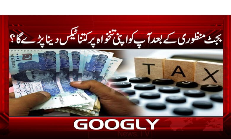 27 بجٹ منظوری کے بعد آپ کو اپنی تنخواہ پر کتنا ٹیکس دینا پڑے