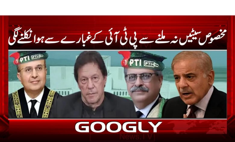 مخصوص سیٹیں نہ ملنے سے پی ٹی ائی کے غبارے سے ہوا نکلنے لگی - PTI's balloon started to deflate due to non-availability of reserved seats