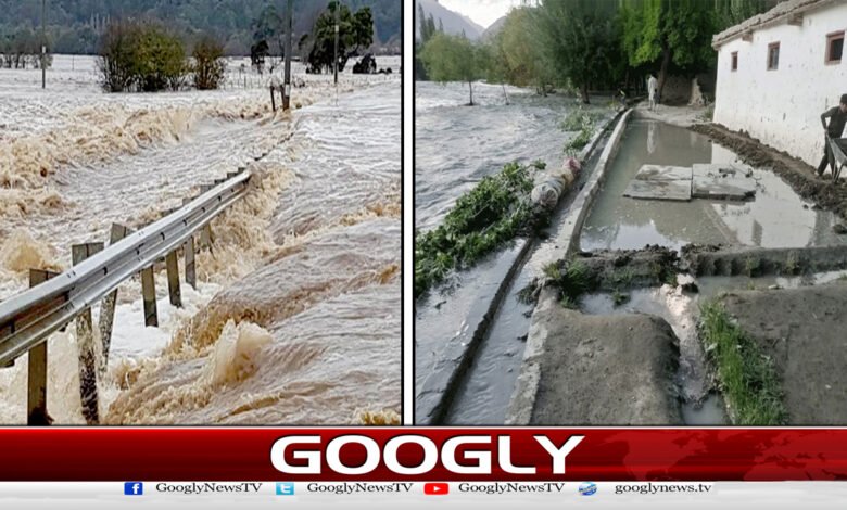 گلگت بلتستان : سیلاب سے تباہی، قراقرم ہائی وے متعدد مقامات پر بند - Gilgit-Baltistan: Devastated by flood, Karakoram highway closed at several places urdu news