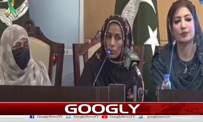 دہشت گرد بلیک میل کرکے بلوچ خواتین کو ورغلاتے ہیں، گرفتار خودکش حملہ آور عدیلہ بلوچ