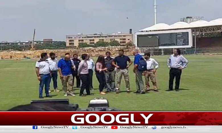 چیمپئنز ٹرافی 2025 : آئی سی سی وفد انتظامات، سیکیورٹی امور کا جائزہ لینے نیشنل اسٹیڈیم پہنچ گیا 1 چیمپئنز ٹرافی 2025 : آئی سی سی وفد انتظامات، سیکیورٹی امور کا جائزہ لینے نیشنل اسٹیڈیم پہنچ گیا