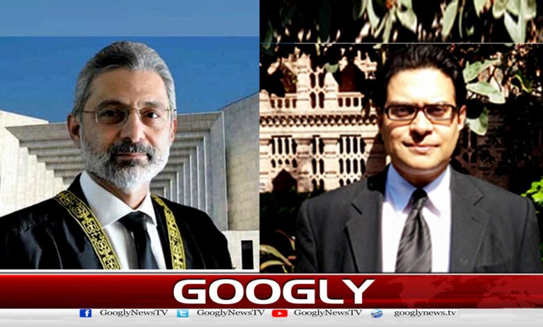 الیکشن ٹربیونل کی تشکیل: سلمان اکرم راجہ کا چیف جسٹس قاضی فائز عیسیٰ پر اعتراض 1 الیکشن ٹربیونل کی تشکیل: سلمان اکرم راجہ کا چیف جسٹس قاضی فائز عیسیٰ پر اعتراض