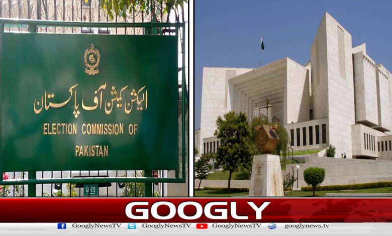 مخصوص نشستوں کا فیصلہ : تشریح کی آڑ میں آئین دوبارہ نہیں لکھا جاسکتا ، الیکشن کمیشن