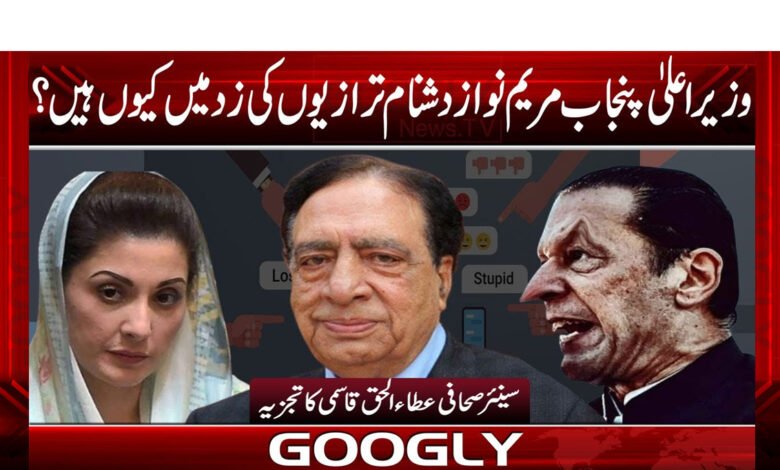 وزیراعلی پنجاب مریم نواز دشنام ترازیوں کی زد میں کیوں ہیں؟ 1 maim222