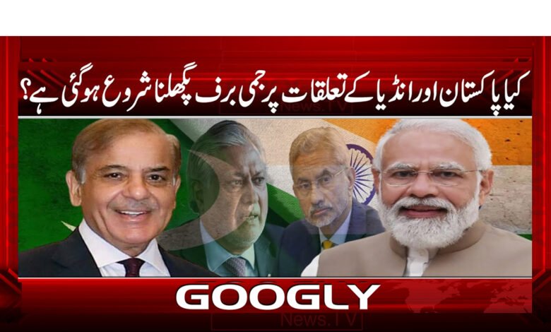 Has the frozen ice on the relations between Pakistan and India started to melt?