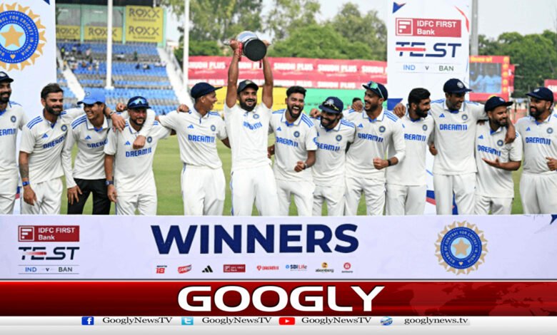 کانپور ٹیسٹ میں بنگلہ دیش کو شکست کاسامنا 1 kan