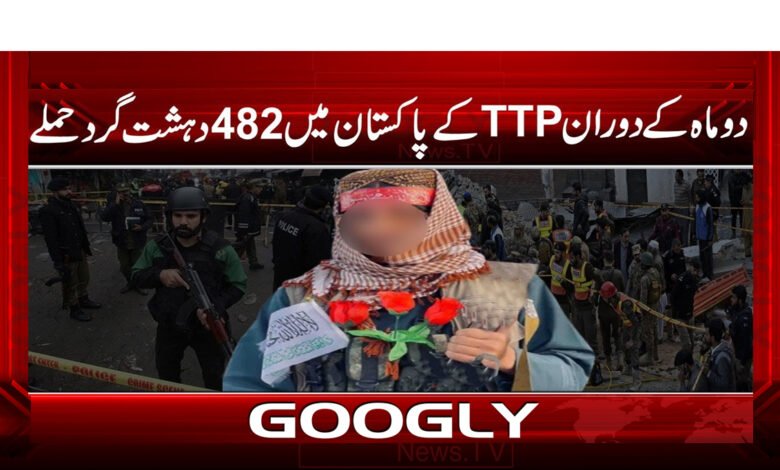 482 terrorist attacks by TTP in Pakistan during two months