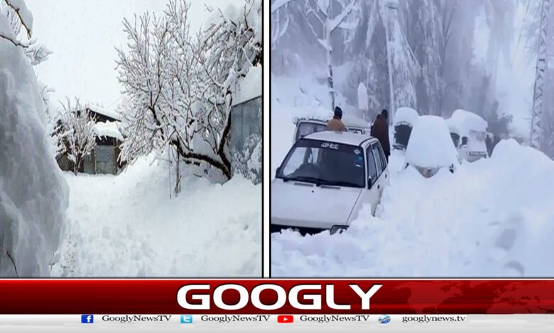 Heavy snowfall in Gilgit-Baltistan, life system paralyzed