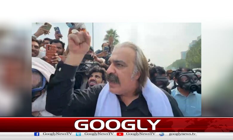 24نومبراحتجاج،علی امین گنڈانےارکان میں پیسےتقسیم کردیئے