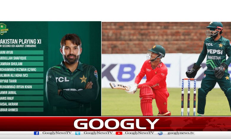 زمبابوےکیخلاف دوسرےون ڈے کیلئےگرین شرٹس کااعلان