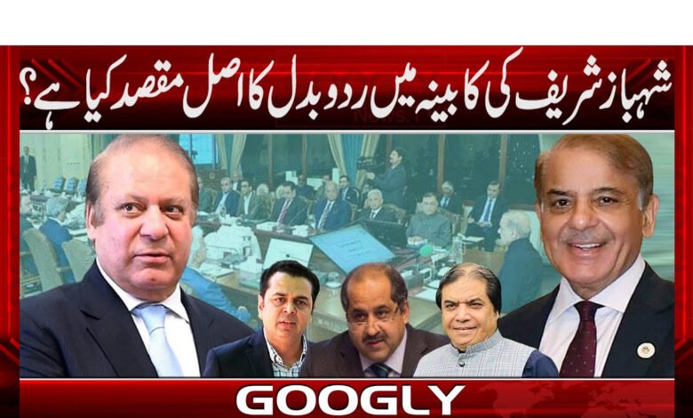 شہباز شریف کی کابینہ میں رد و بدل کا اصل مقصد کیا ہے؟