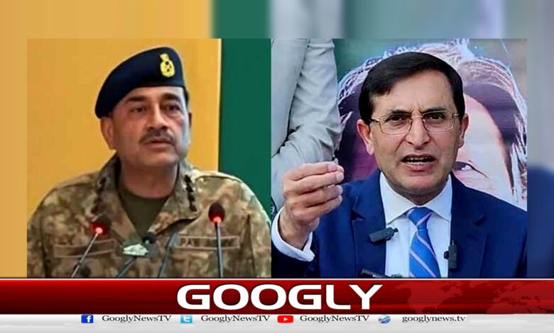 بیرسٹر گوہر کی آرمی چیف سے ملاقات کی تصدیق 1 Confirmation of Barrister Gauhar's meeting with Army Chief