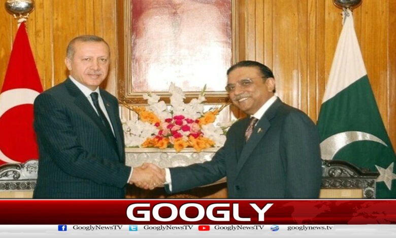 Brief meeting of Turkish counterpart with President Zardari, exchange of pleasant words