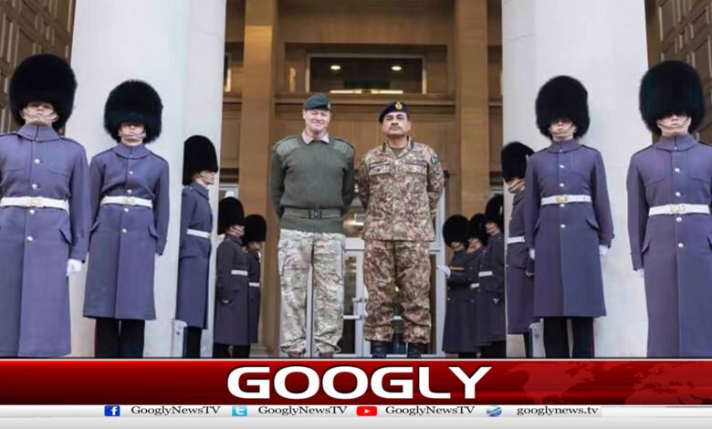 Army chief visits UK, grand reception, guard of honor given