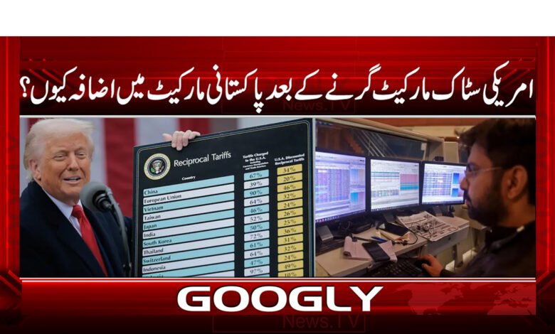 Why did the Pakistani market rise after the US stock market fell?